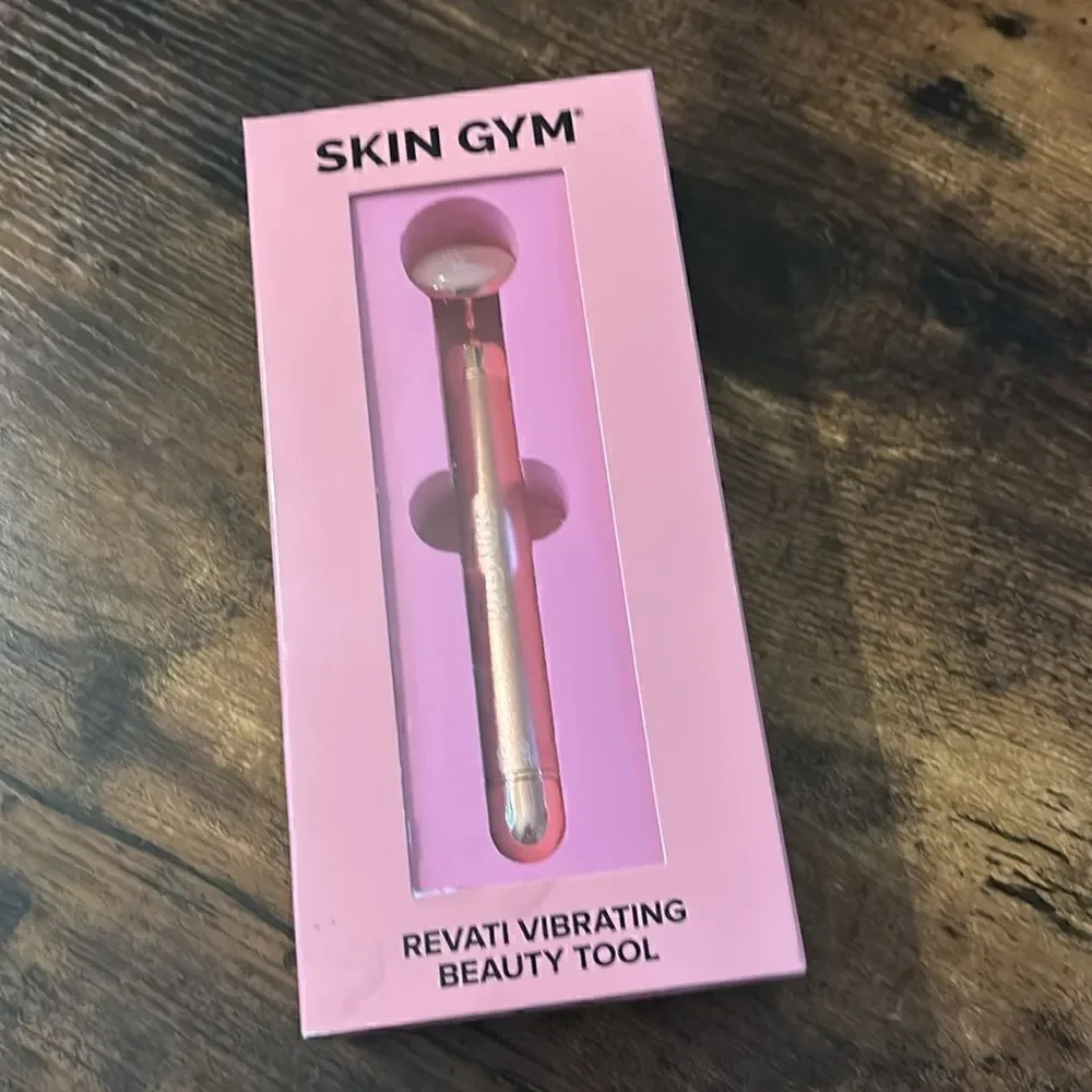 Skin Gym Rose Quartz Revati Vibrating Beauty Tool / New In Box